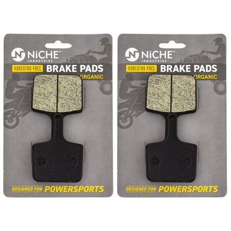 Niche Rear Brake Pad Set for Polaris RMK 700 Organic Snowmobile 2 Pack 519-KPA2660D