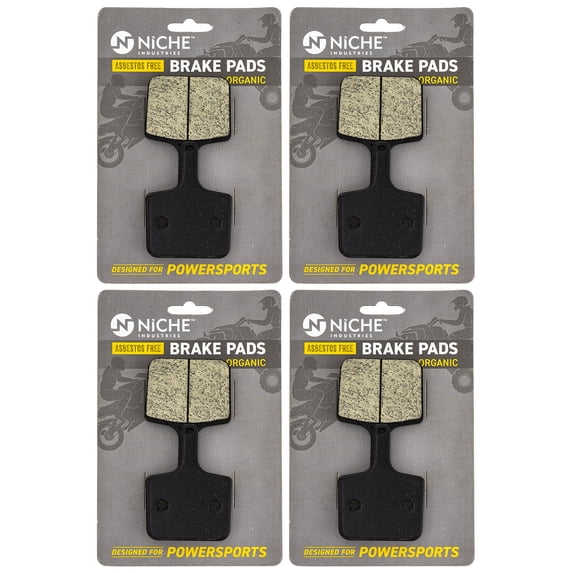 Niche Rear Brake Pad Set for Polaris RMK 700 Organic Snowmobile 4 Pack 519-KPA2660D