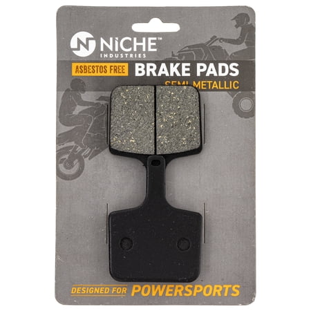 Niche Rear Brake Pad Set for Polaris RMK 700 Semi-Metallic Snowmobile 519-KPA2628D