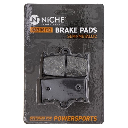 Niche Rear Brake Pad Set for Suzuki Boulevard Semi-Metallic Motorcycle 519-KPA2426D