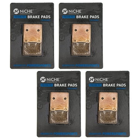 Niche Rear Brake Pad Set for Suzuki GSXR600 Ceramic Motorcycle 4 Pack 519-KPA2598D
