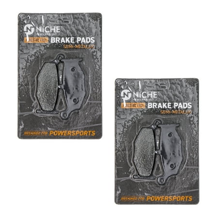 Niche Rear Brake Pad Set for Suzuki GSXR600 Semi-Metallic Motorcycle 2 Pack 519-KPA2398D