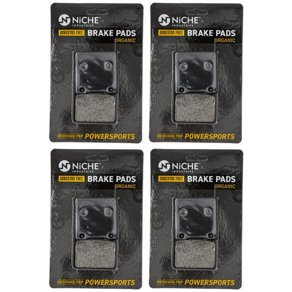 Niche Rear Brake Pad Set for Suzuki GSXR750 Organic Motorcycle 4 Pack 519-KPA2483D