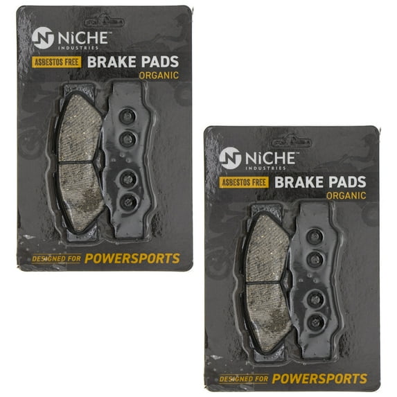 Niche Rear Brake Pad Set for Yamaha YXZ1000R Organic UTV 2 Pack 519-KPA2366D