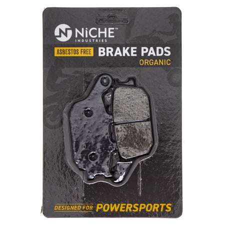 Niche Rear Brake Pad Set for Yamaha YZF R6S Organic Motorcycle 519-KPA2495D
