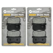 Niche Rear Brake Pad for Harley Davidson Freewheeler Semi-Metallic Motorcycle 2 Pack 519-KPA2518D