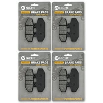 Niche Rear Brake Pad for Harley-Davidson Heritage Semi-Metallic Motorcycle 4 Pack 519-KPA2517D