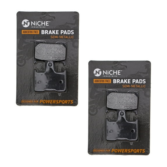 Niche Rear Brake Pad for Suzuki GSXR600 Semi-Metallic Motorcycle 2 Pack 519-KPA2302D
