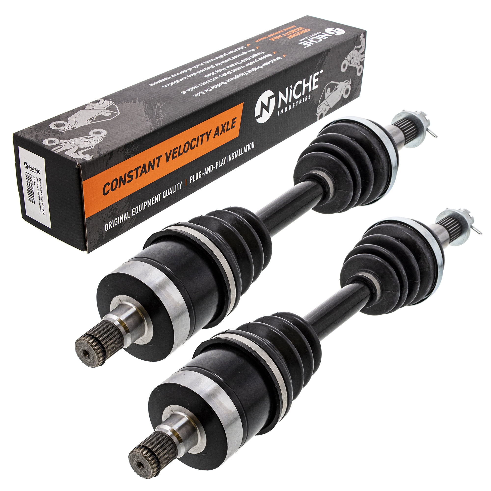 NICHE 2-Pack Rear CV Axles For Polaris Sportsman 800, 500, Hawkeye 400 (2006-2014) - 2 Year Warranty