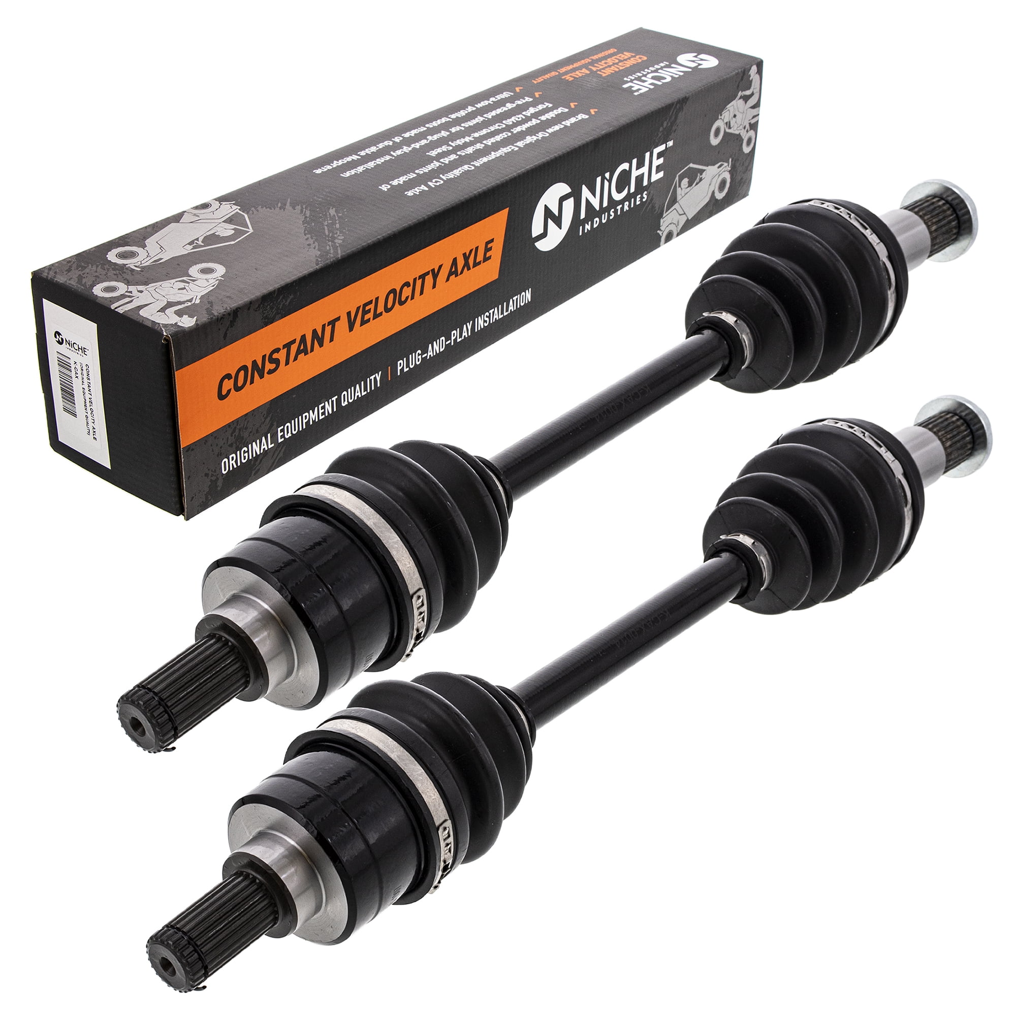 Niche Rear CV Axle Drive Shaft for Yamaha Grizzly 700 3B4-2518E-10-00 2 Pack 519-KCA2236X
