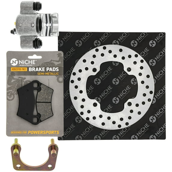 Niche Rear Right Brake Rotor Caliper Pad Kit for Polaris Ranger 570 2202413 MK1007884