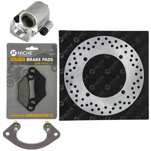 Niche Rear Right Brake Rotor Caliper Pad Kit for Polaris Scrambler 850 5250205 MK1007929