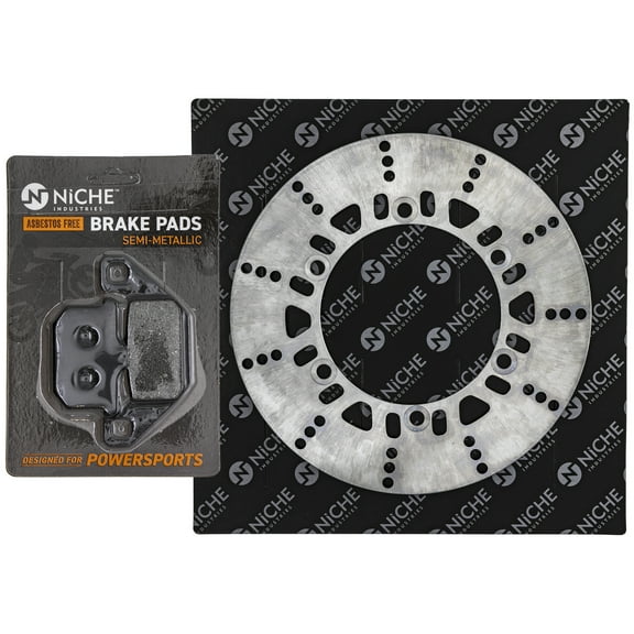 Niche Rear Right Brake Rotor Pad Kit for Kawasaki 43082-1029 Motorcycle MK1007163