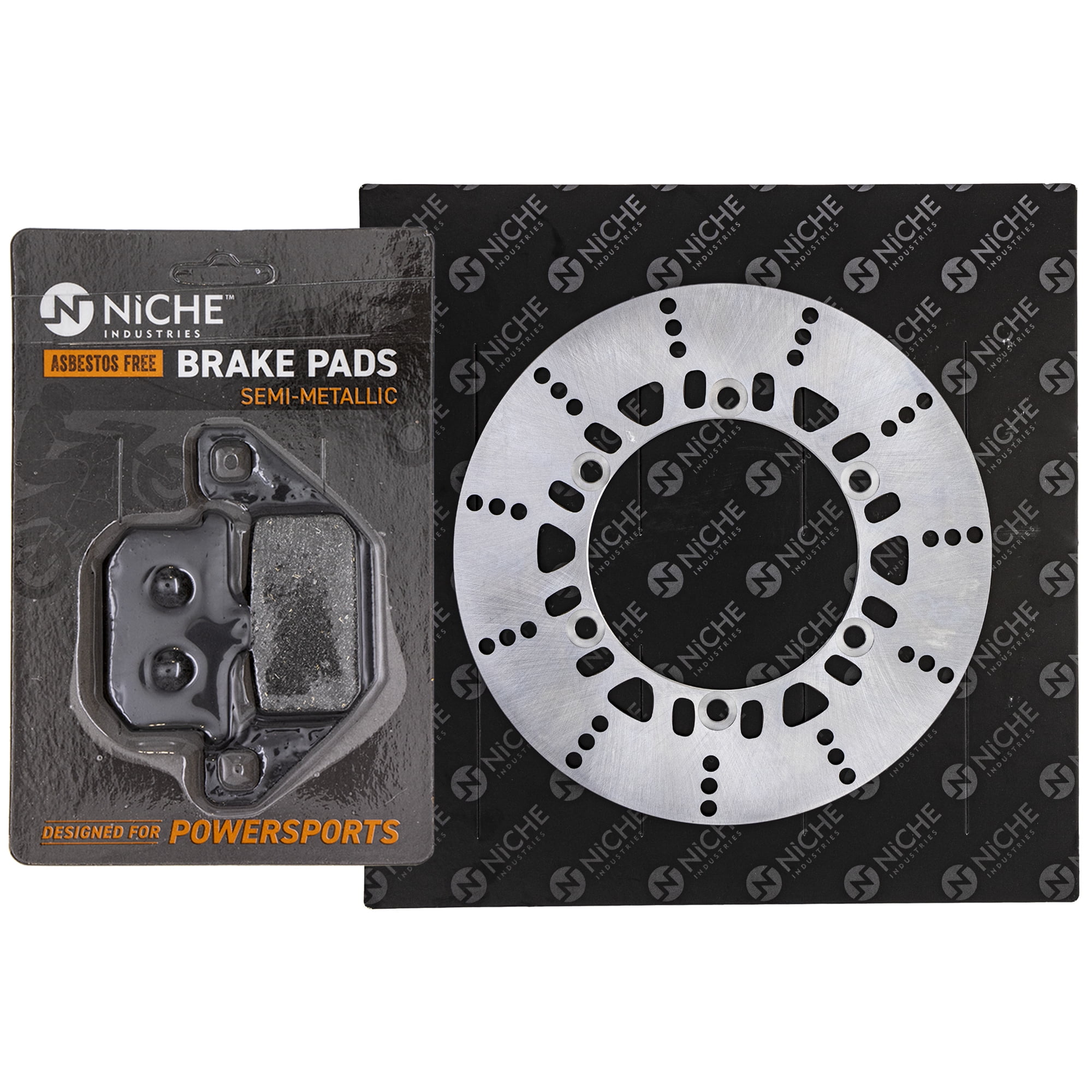 Niche Rear Right Brake Rotor Pad Kit for Kawasaki 43082-1080