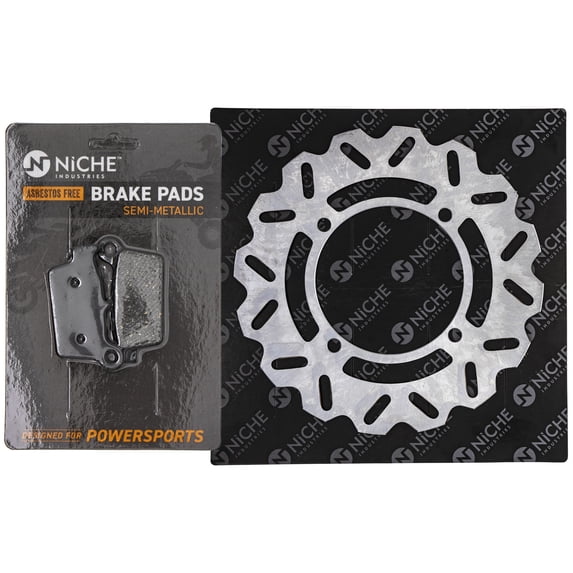 Niche Rear Right Brake Rotor Pad Kit for Kawasaki KX250F 43082-0006 Motorcycle MK1006535