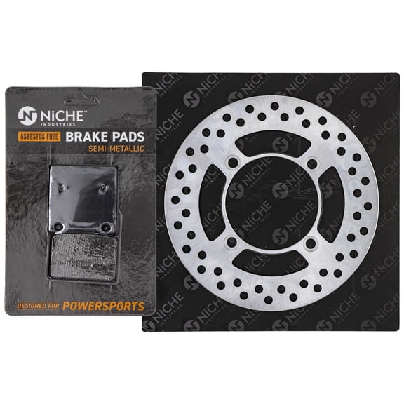 Niche Rear Right Brake Rotor Pad Kit for Kawasaki Ninja ZX12R Motorcycle MK1006810