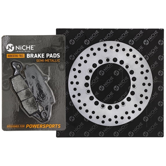 Niche Rear Right Brake Rotor Pad Kit for Kawasaki Vulcan 800 Drifter Motorcycle MK1007403