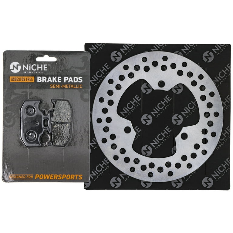 Niche Rear Right Brake Rotor Pad Kit for Yamaha 3C5-25806-00-00
