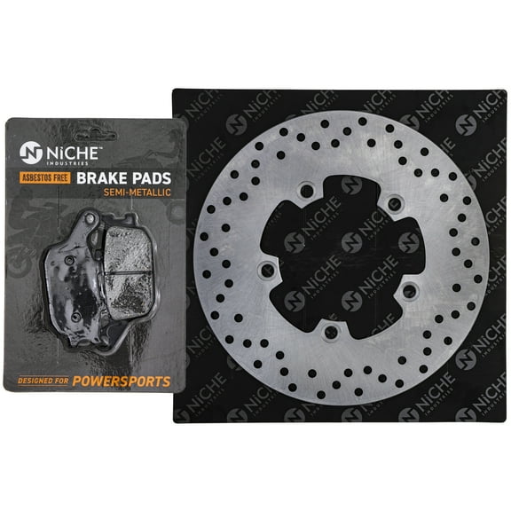 Niche Rear Right Brake Rotor Pad Kit for Yamaha 5SL-W0046-00-00 Motorcycle MK1007116