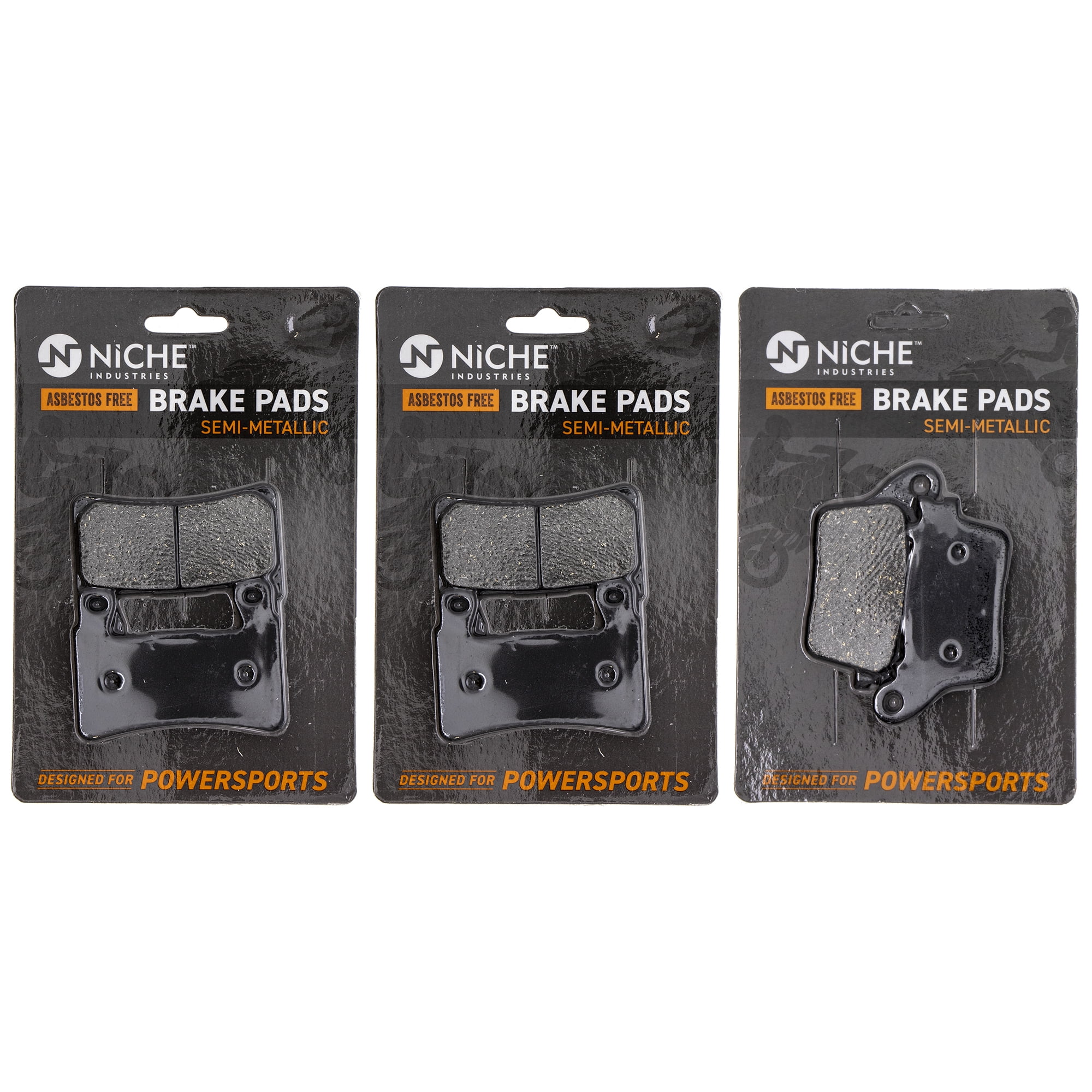 Niche Semi-Metallic Brake Pad Set for 2013-19 Kawasaki Ninja ZX6R