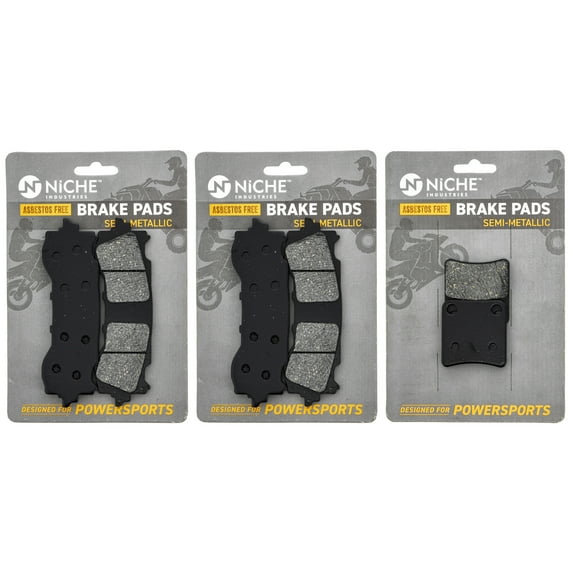 Niche Semi-Metallic Brake Pad Set for Honda Goldwing 1800 F6B Motorcycle MK1002742