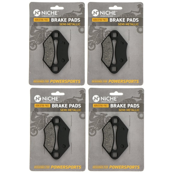 Niche Semi-Metallic Brake Pad Set for Polaris Sport 400 250 2201398 ATV 519-KPA2225D