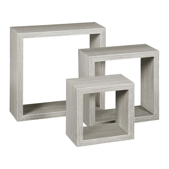 Niche Soho 3 Piece Wall Shelf Set- Weathered Grey