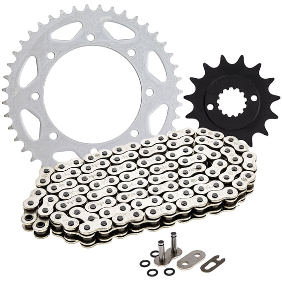 Niche Sprocket Chain Set for 1990-18 Kawasaki KLR650 15/43T 520 O-Ring Motorcycle MK1004274