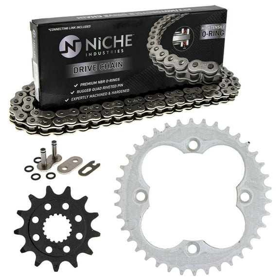 Niche Sprocket Chain Set for 2007 Honda TRX450ER 13/38T 520 O-Ring ATV MK1004471