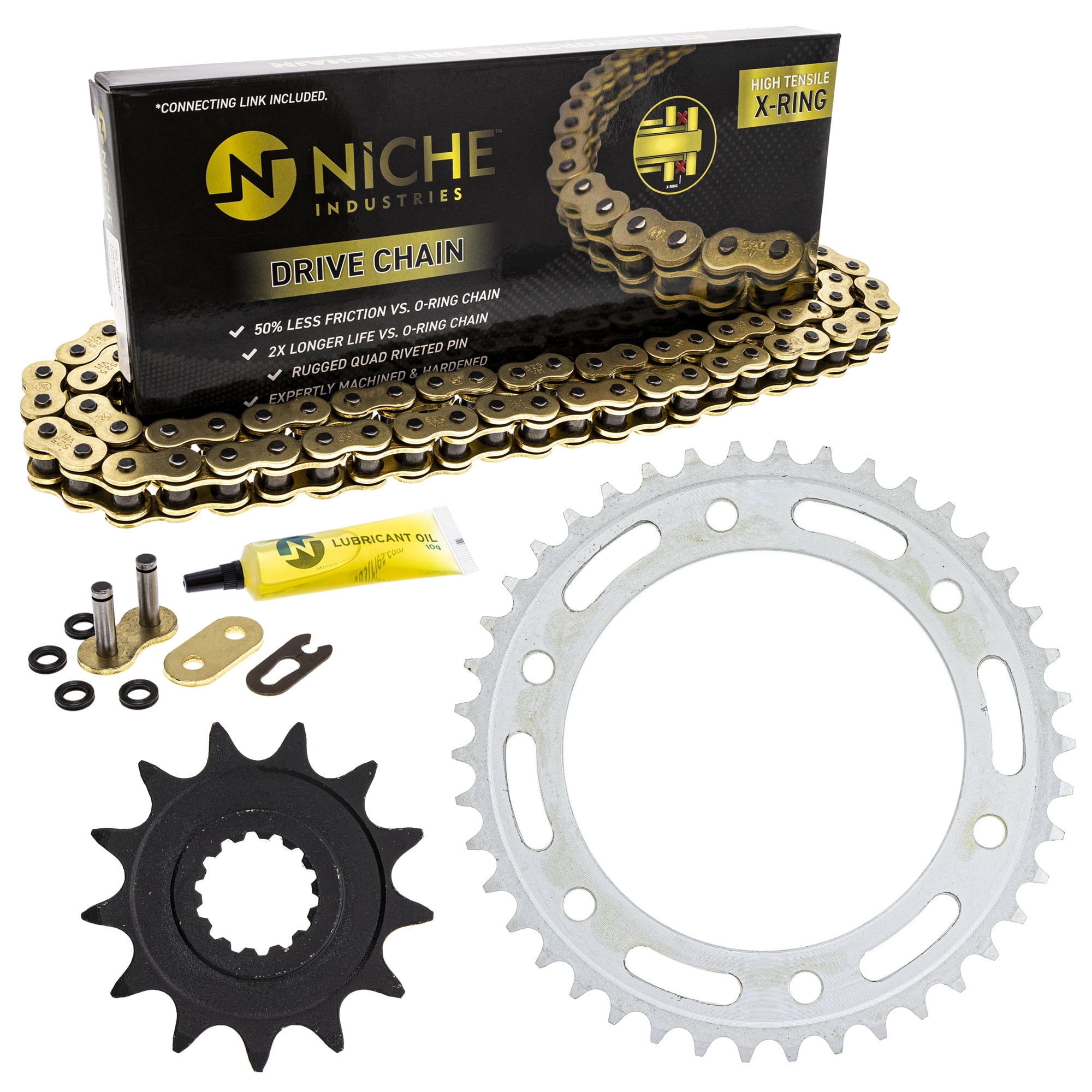 2010 Gsxr 600 NICHE Drive Sprocket & Chain Combo For Suzuki