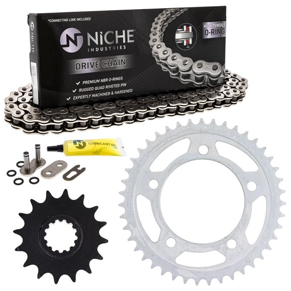 Niche Sprocket Chain Set for Honda CBR900RR 16/43 Tooth 525 O-Ring Motorcycle MK1004532