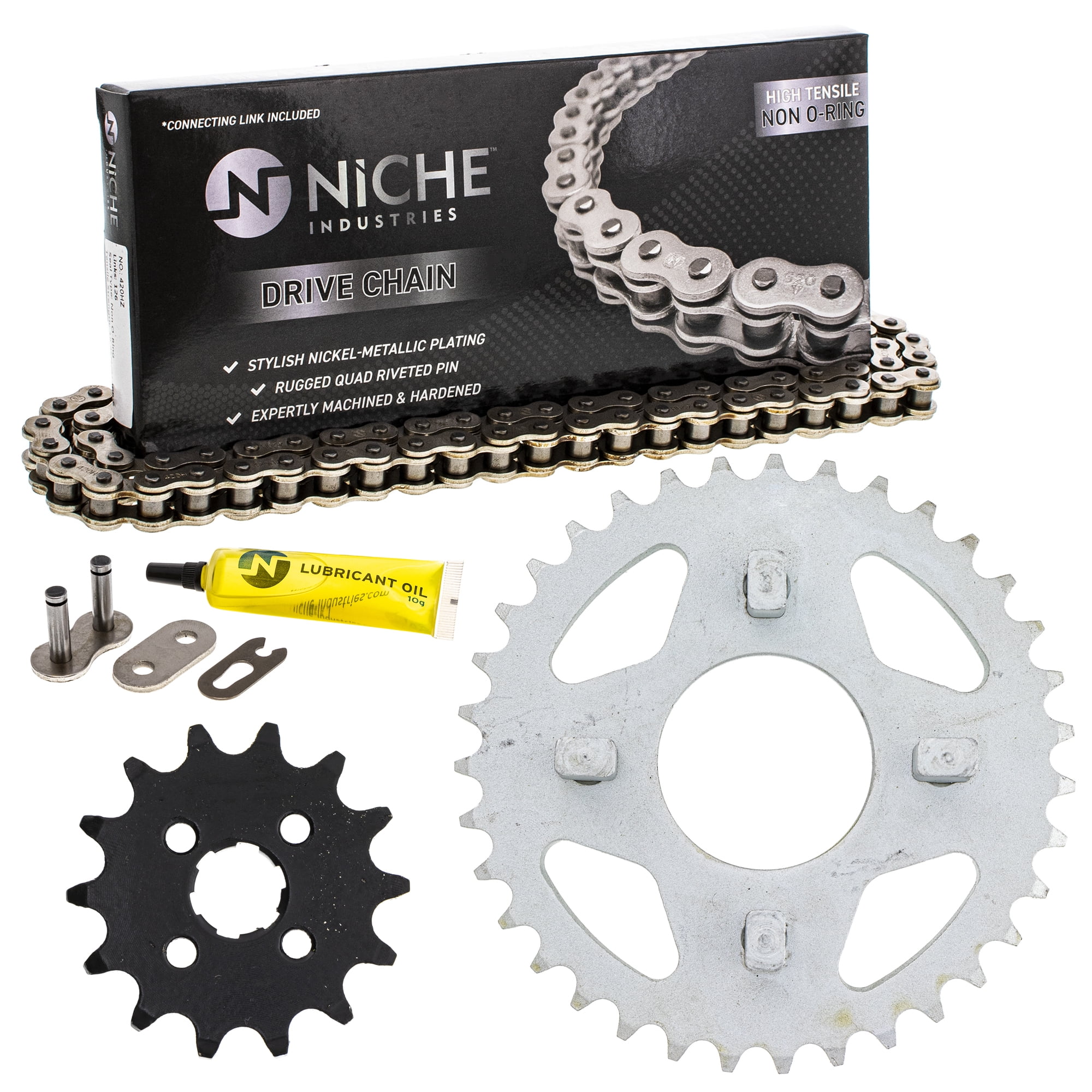 NICHE Drive Sprocket Chain Combo for Honda CF70 Chaly Front 14 Rear 35 Tooth 420HZ Standard 88 Links　並行輸入品 NICHE Drive Sprocket Chain Combo For KTM XC MX 250 XCW-E Front 13