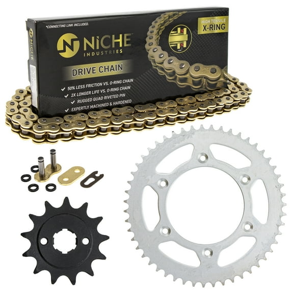 Niche Sprocket Chain Set for Honda CR125R 13/51 Tooth 520 X-Ring Motorcycle MK1004661