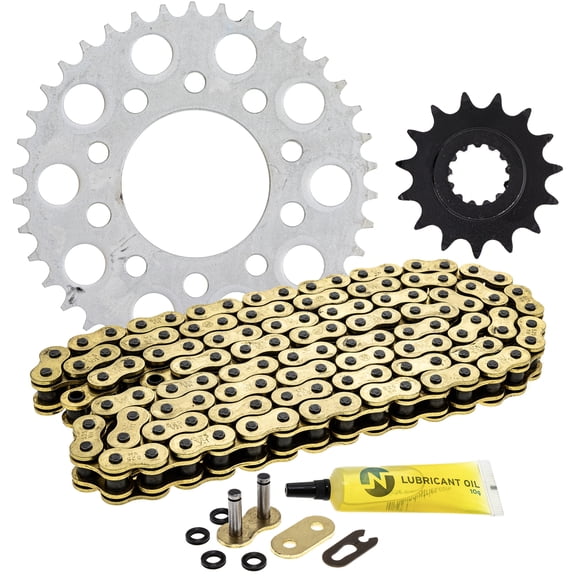Niche Sprocket Chain Set for Honda Nighthawk 750 15/38T 525 X-Ring Motorcycle MK1005055