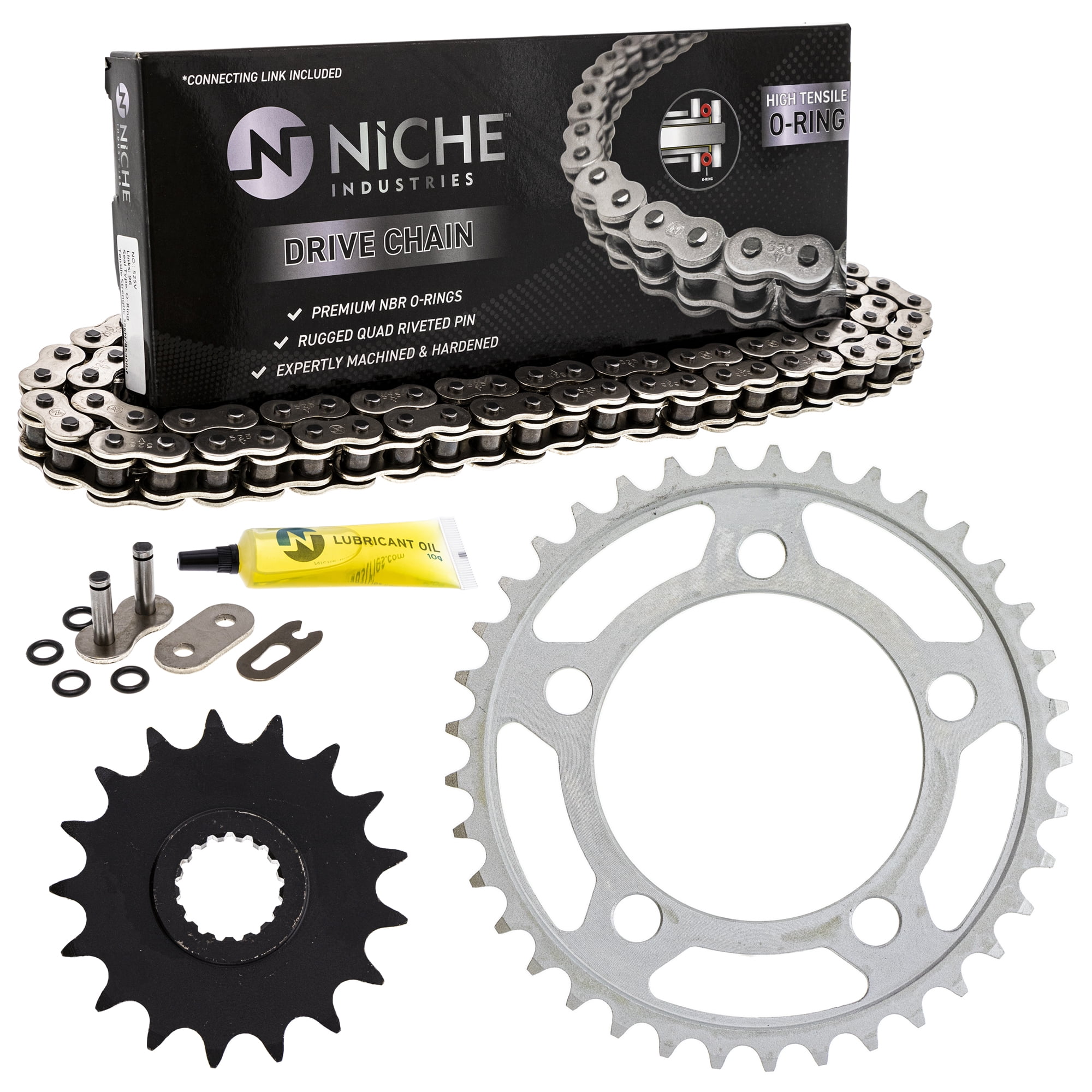 Niche 520 Front 16T Rear 42T Drive Sprocket for Kawasaki Ninja