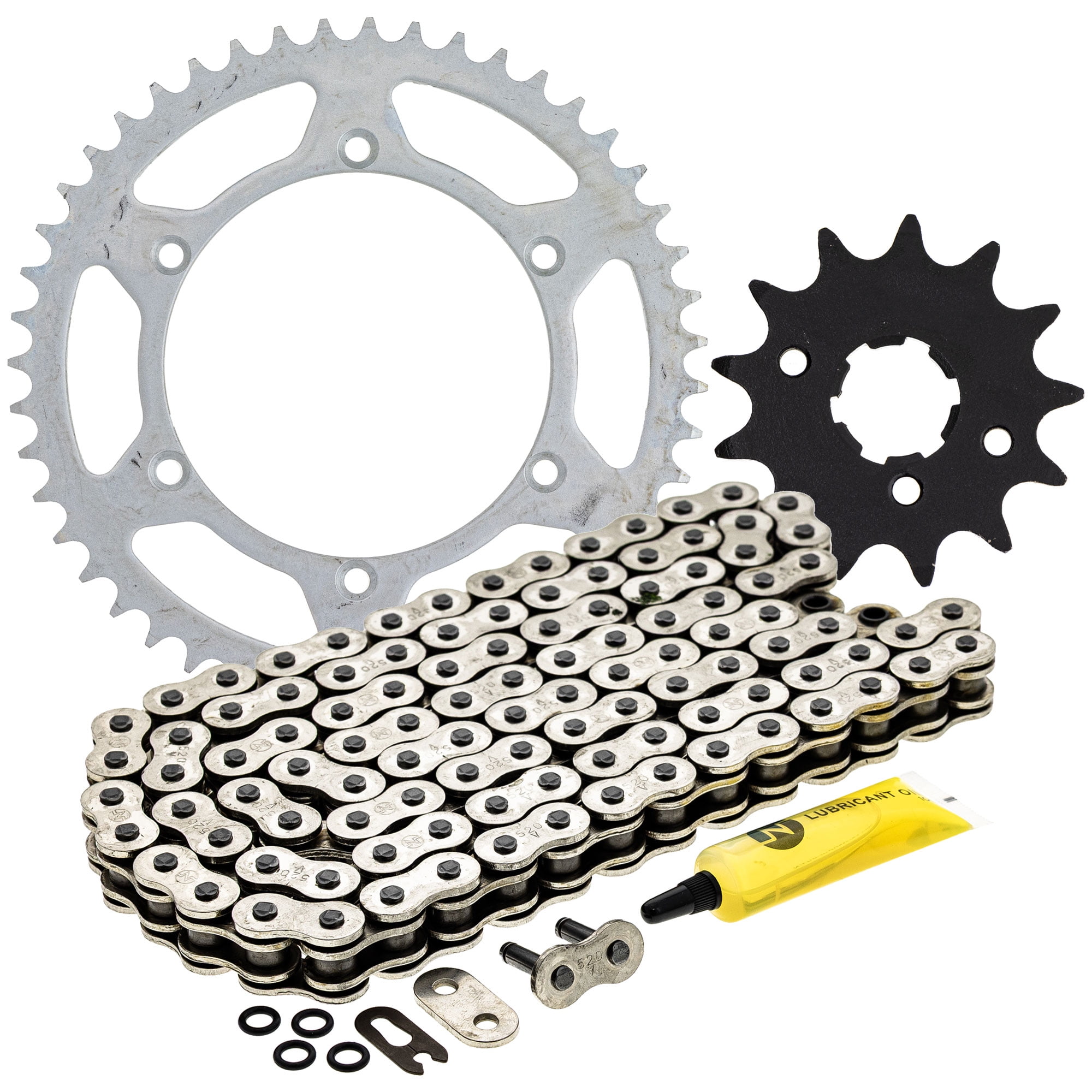 Niche Sprocket Chain Set for Kawasaki KDX220R 13/47T 520 O-Ring