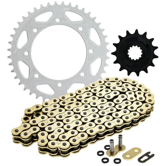 Niche Sprocket Chain Set for Kawasaki KLR650 15/43 Tooth 520 X-Ring Front Rear MK1014360