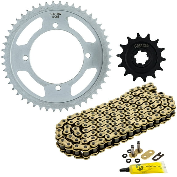 Niche Sprocket Chain Set for Kawasaki KLX140 14/50 Tooth 428 X-Ring Front Rear MK1013236