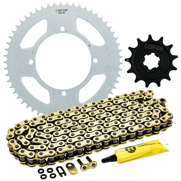 Niche Sprocket Chain Set for Kawasaki KLX140G 13/57 Tooth 428 X-Ring Front Rear MK1014363