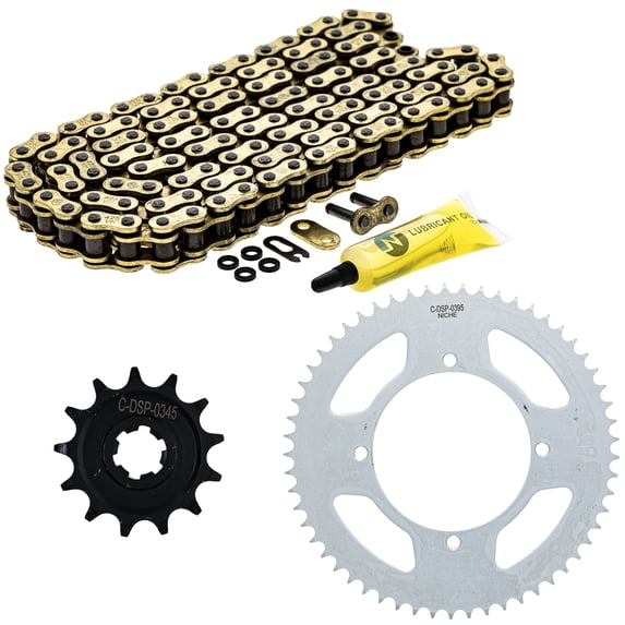 Niche Sprocket Chain Set for Kawasaki KLX140L 13/57 Tooth 428 X-Ring Front Rear MK1014384