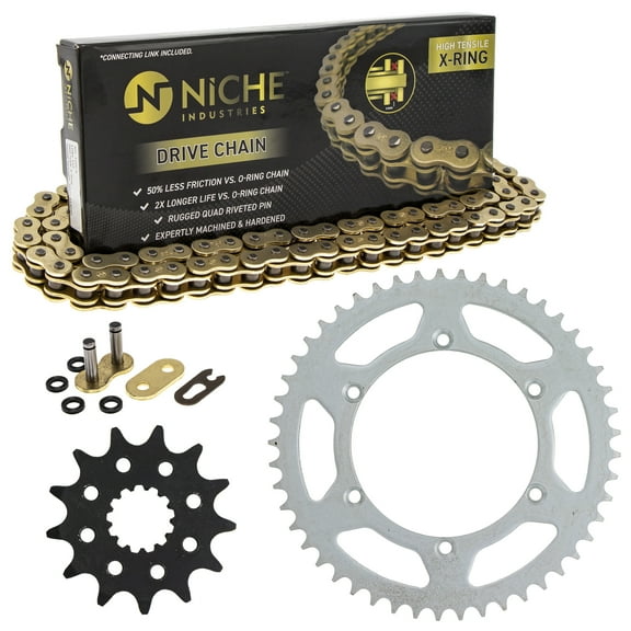 Niche Sprocket Chain Set for Kawasaki KX250 13/49T 520 X-Ring Motorcycle MK1004649