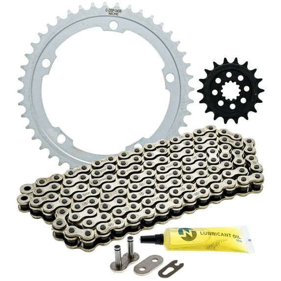 Niche Sprocket Chain Set for Kawasaki Ninja H2 18/44 Tooth 525 Front Rear Kit MK1014424