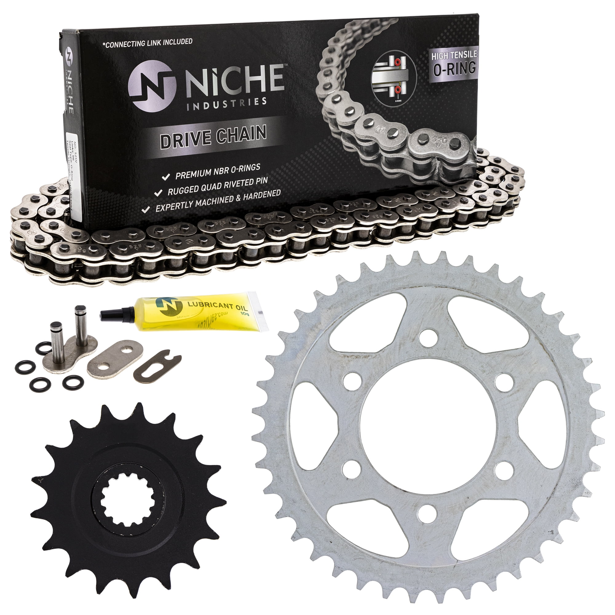 Niche Sprocket Chain Set for Kawasaki Ninja ZX10R 17/40T 525