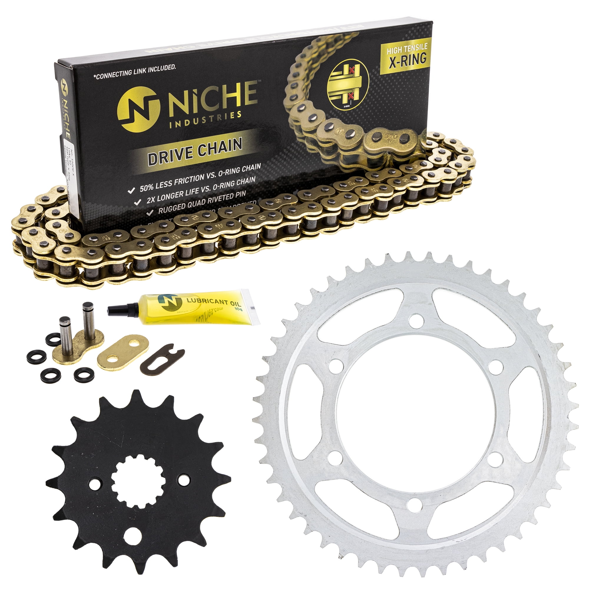 Niche Sprocket Chain Set for Kawasaki Ninja ZX6 16/48T 530 X-Ring