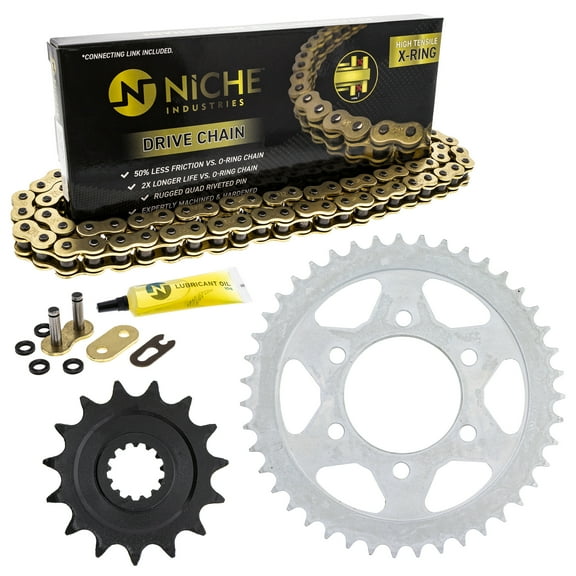 Niche Sprocket Chain Set for Kawasaki Versys 1000 15/43T 525 X-Ring Motorcycle MK1004976