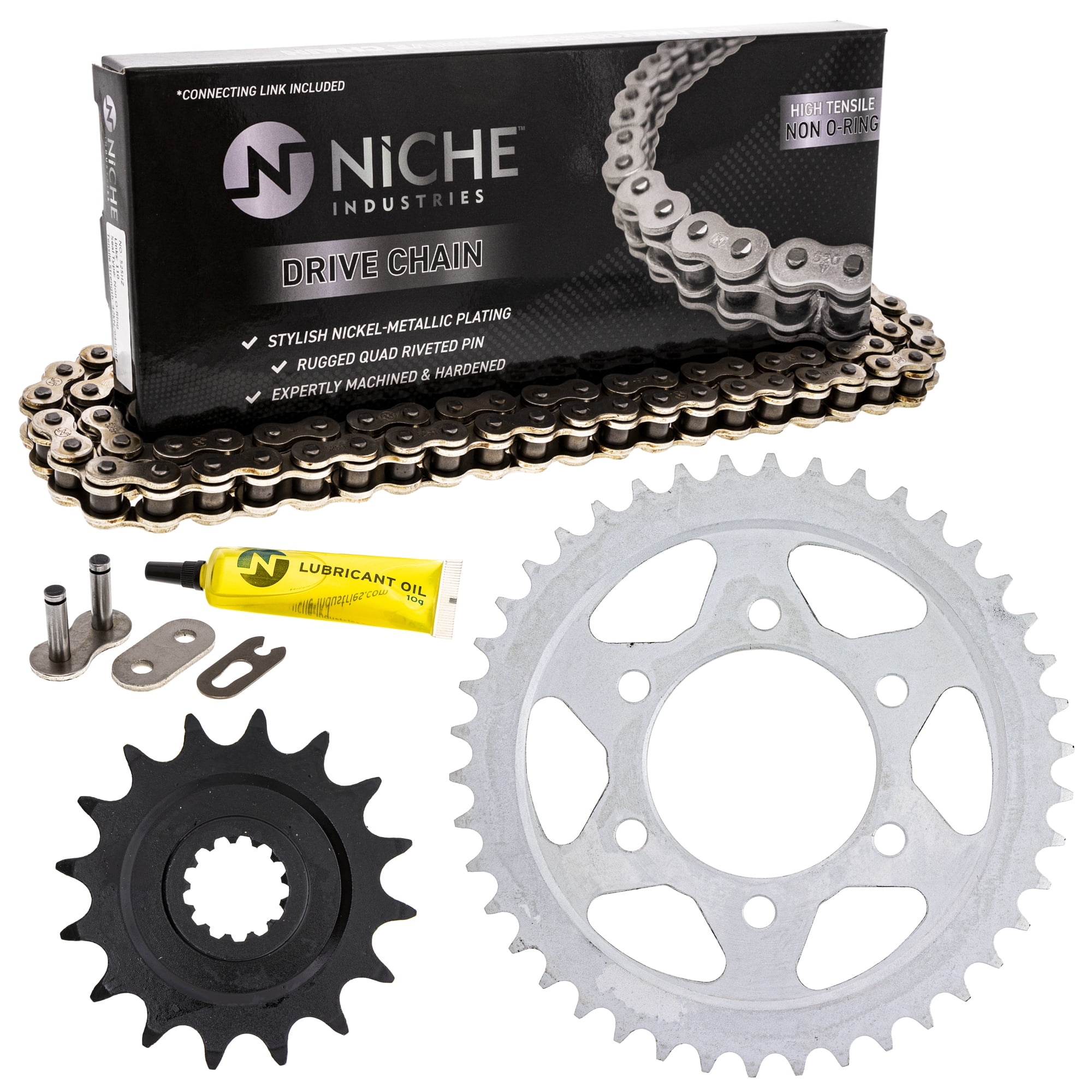 s☆ Niche Sprocket Chain Set for Kawasaki Z1000 16/42T 525
