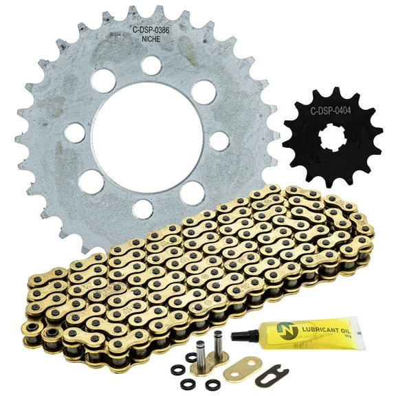 Niche Sprocket Chain Set for Kawasaki Z125 Pro 14/30 Tooth 420 X-Ring Front Rear MK1014383