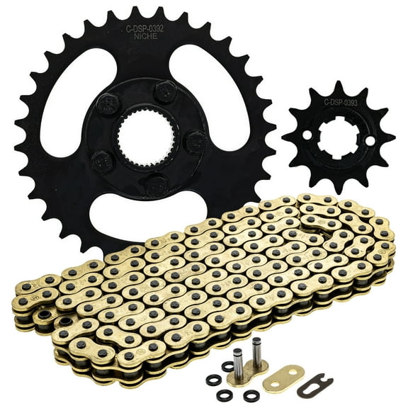 Niche Sprocket Chain Set for Polaris RZR 170 12/32 Tooth 520 X-Ring Front Rear MK1014359
