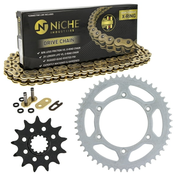 Niche Sprocket Chain Set for Suzuki DRZ250 13/49T 520 X-Ring Motorcycle MK1004613