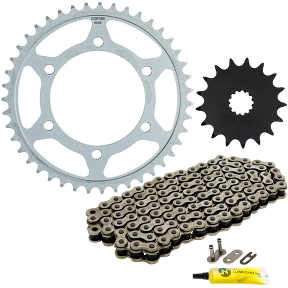 Niche Sprocket Chain Set for Suzuki GSXS750 17/43 Tooth 525 Front Rear Kit MK1013074